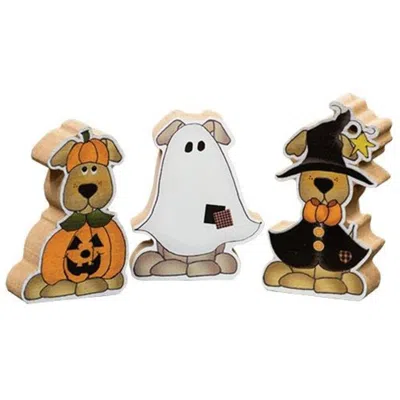 Homegifo 3/set Chunky Halloween Costume Puppy Sitters In Multi