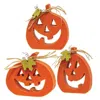Homegifo 3/set Cutout Jack O Lantern Chunky Sitters