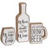 Homegifo 3/set Distressed Wooden When In Doubt Blocks