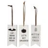 Homegifo 3/set Eat Drink And Be Scary Tag Ornaments