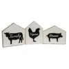 Homegifo *3/set Farm Animal Silhouettes House Blocks