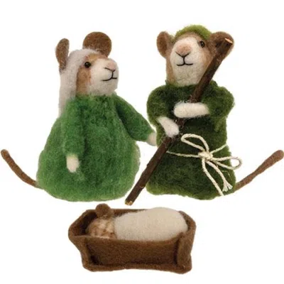 Homegifo 3/set Felted Nativity In Multi