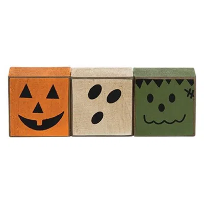Homegifo 3/set Friendly Monster Face Blocks In Multi