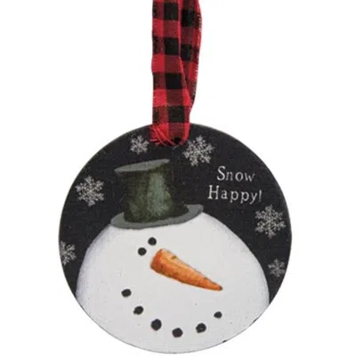 Homegifo 3/set Happy Snowman Ornaments In Multi
