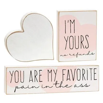 Homegifo *3/set I'm Yours Blocks In Pink