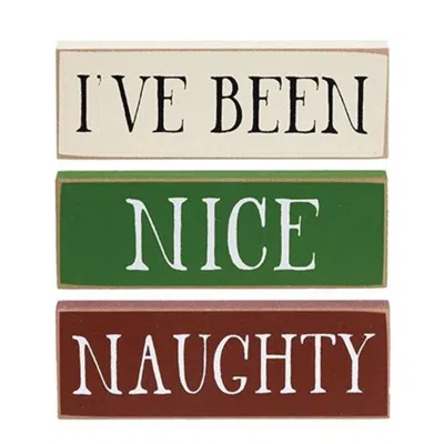Homegifo 3/set I've Been Naughty/nice Blocks