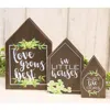 Homegifo *3/set Love Grows Best In Little Houses Blocks