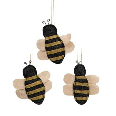 Homegifo 3/set Mini Bee Ornaments In Multi