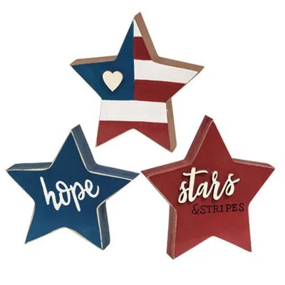 Homegifo 3/set Stars & Stripes Chunky Sitters In Multi