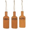 Homegifo *3/set Wine Blessings Bottle Ornaments