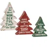 Homegifo 3/set Wonderful Time Of Year Distressed Wooden Trees
