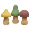 Homegifo 3/set Wooden Mushrooms
