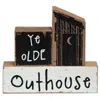 Homegifo 3/set Ye Olde Outhouse Blocks