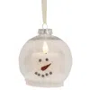 Homegifo 4" Bulb Ornament W/snowman Led Candle