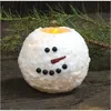 Homegifo 4" Snowman Round Led Candle