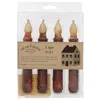 Homegifo 4/pkg Burnt Burgundy Led Tapers