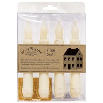 Homegifo 4/pkg Ivory Led Tapers In Animal Print