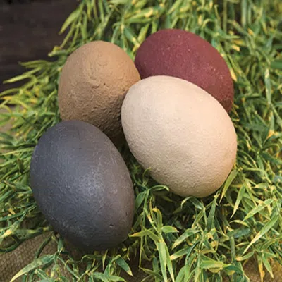 Homegifo 4/set - Primitive Eggs 2.5" In Multi