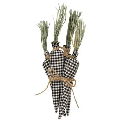 Homegifo 4/set Black & White Gingham Carrots