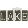 Homegifo 4/set "lake" Word Blocks