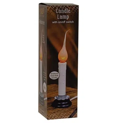 Homegifo 5" White Electric Flicker Candle Lamp