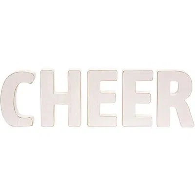 Homegifo *5/set Cheer Wooden Letters In Neutral
