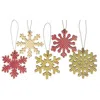 Homegifo 2/set Buffalo Check Snowflake Mitten & Shoe Dangle Ornaments