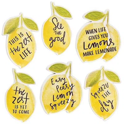 Homegifo *6/set Lemon Sayings Magnets