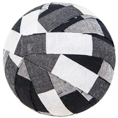 Homegifo 6/set White And Black Buffalo Check Balls In Gray