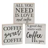 Homegifo A Good Day Starts With Coffee Square Block 3 Asstd.