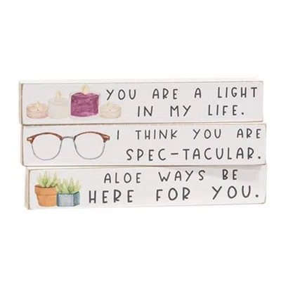 Homegifo *a Light In My Life Mini Stick 3 Asstd. In Blue