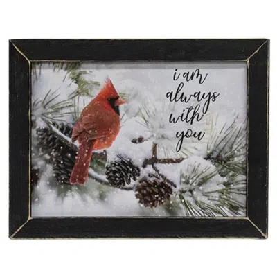 Homegifo Always With You Cardinal Framed Print In Multi