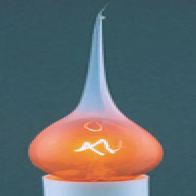 Homegifo Amber Silicone Bulb Non-flicker In Multi