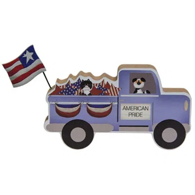 Homegifo American Pride Chunky Truck In Blue