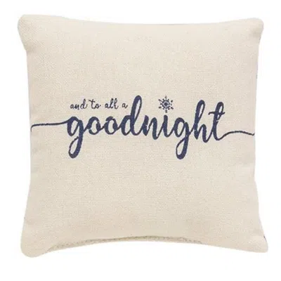 Homegifo *and To All A Goodnight Mini Pillow In Brown