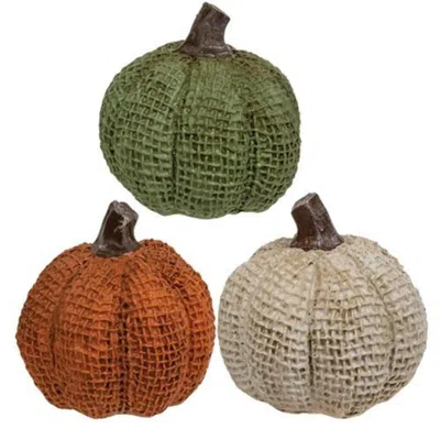 Homegifo Autumn In The Air Resin Pumpkin 3 Asstd. In Black