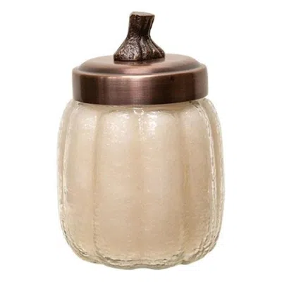 Homegifo Baby Pumpkin Jar Candle Pumpkin Chata 15 oz In Brown