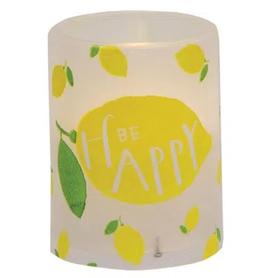 Homegifo *be Happy Lemon Timer Pillar 3" X 4"