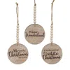 Homegifo Beaded Snowflake Sayings Ornament 3 Asstd.