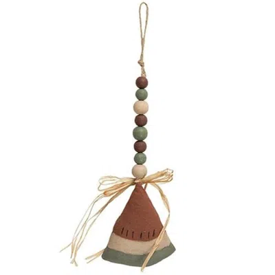 Homegifo *beaded Watermelon Slice Ornament In Brown
