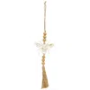 Homegifo *beaded White Metal Bee Ornament