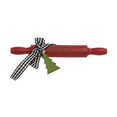 Homegifo *believe Wooden Rolling Pin In Multi