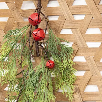 Homegifo Bells Will Be Ringing Cedar Branch 17" In Green