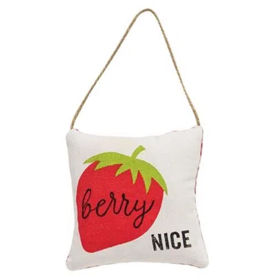 Homegifo *berry Nice Pillow Ornament In Red