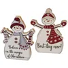 Homegifo Best Day Ever Chunky Snowman 2 Asstd.