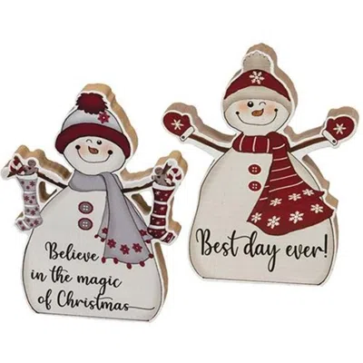 Homegifo Best Day Ever Chunky Snowman 2 Asstd. In Multi