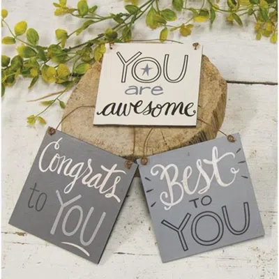 Homegifo *best To You Ornament 3 Asst. In Multi