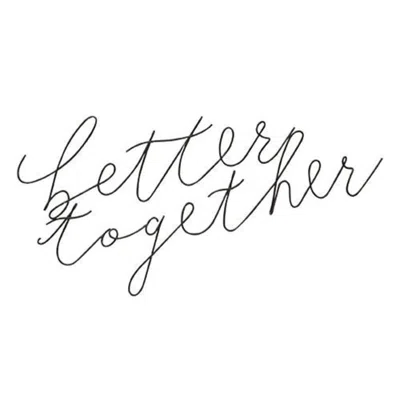 Homegifo *better Together Wire Script Wall Words In Black