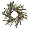 Homegifo Birch Cone Pod & Glitter Rattan Ball Candle Ring