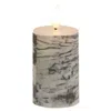 Homegifo Birch Look Led Timer Votive 2" X 3"